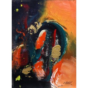 S. M. Naqvi, 10 x 14 Inch, Acrylic on Canvas, Abstract Painting, AC-SMN-046
